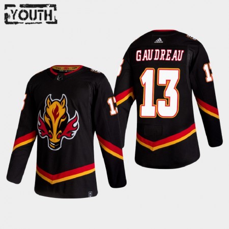 Barn Ishockey Calgary Flames tröja Johnny Gaudreau 13 2020-21 Reverse Retro Authentic